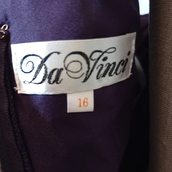 Da Vinci TAG Long Formal Dress, One Shoulder, Ruched, Purple, Long , 16 - Picture 3 of 13
